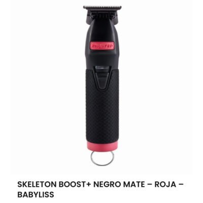 SKELETON BOOST NEGRO MATE ROJA
