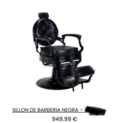SILLON DE BARBERIA NEGRA